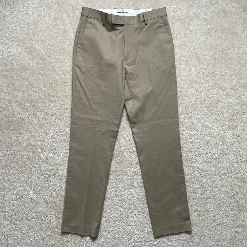 River Island Beige Smart Trouser Slim Fit Mens 32R Beige NWT